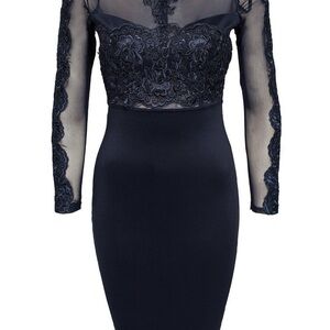 AX Paris Midnight Blue Lace Dress